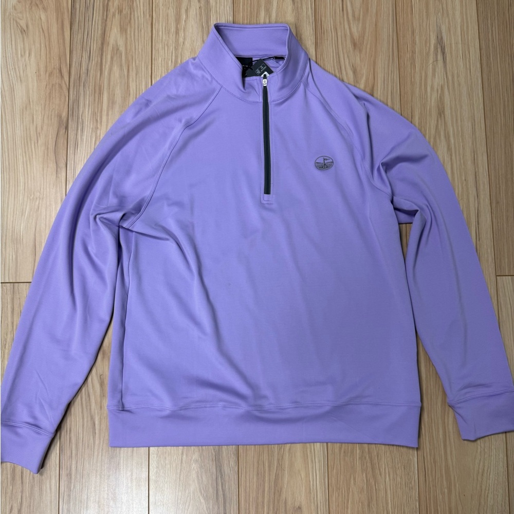 Purple Zip-Up Men's Sweater